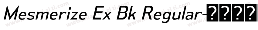 Mesmerize Ex Bk Regular字体转换